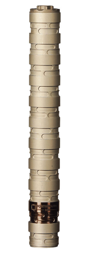 Q Erector .22 LR modular, 7.6 in length, 0.99 in diameter, aluminum and stainless steel