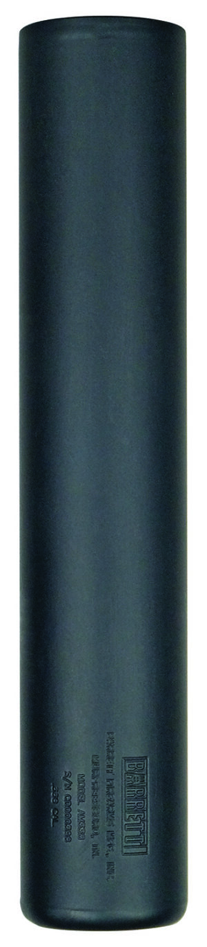 Barrett AM338 Black Cerakote titanium, 9.9 in OAL, 1.80 in diameter
