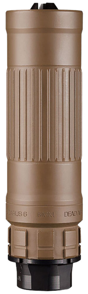 Dead Air Lazarus 6 FDE with Xeno adapter and DA129 1/2-28 3-prong hider