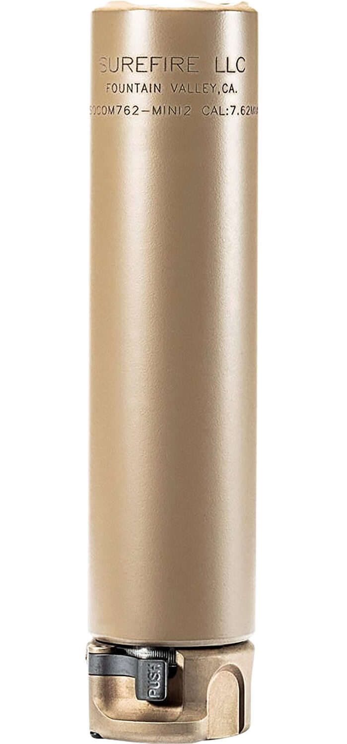 SureFire SOCOM762-MINI2 Flat Dark Earth Fast-Attach 7.62mm suppressor