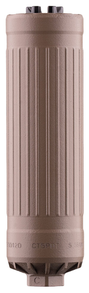 Dead Air CT5P Patrol 5.56/6mm FDE direct thread side view