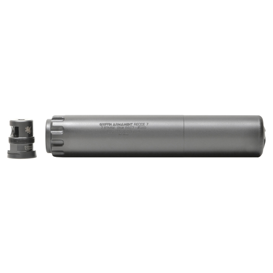 Griffin Recce 7 .30 Cal Black 7.6in 1.47in diameter