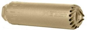 Huxwrx FLOW 762 Ti FDE suppressor with included 5/8x24 muzzle brake