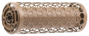 SIG Sauer SURG556 Next Gen in Flat Dark Earth Cerakote with detachable titanium hexagonal heat shield
