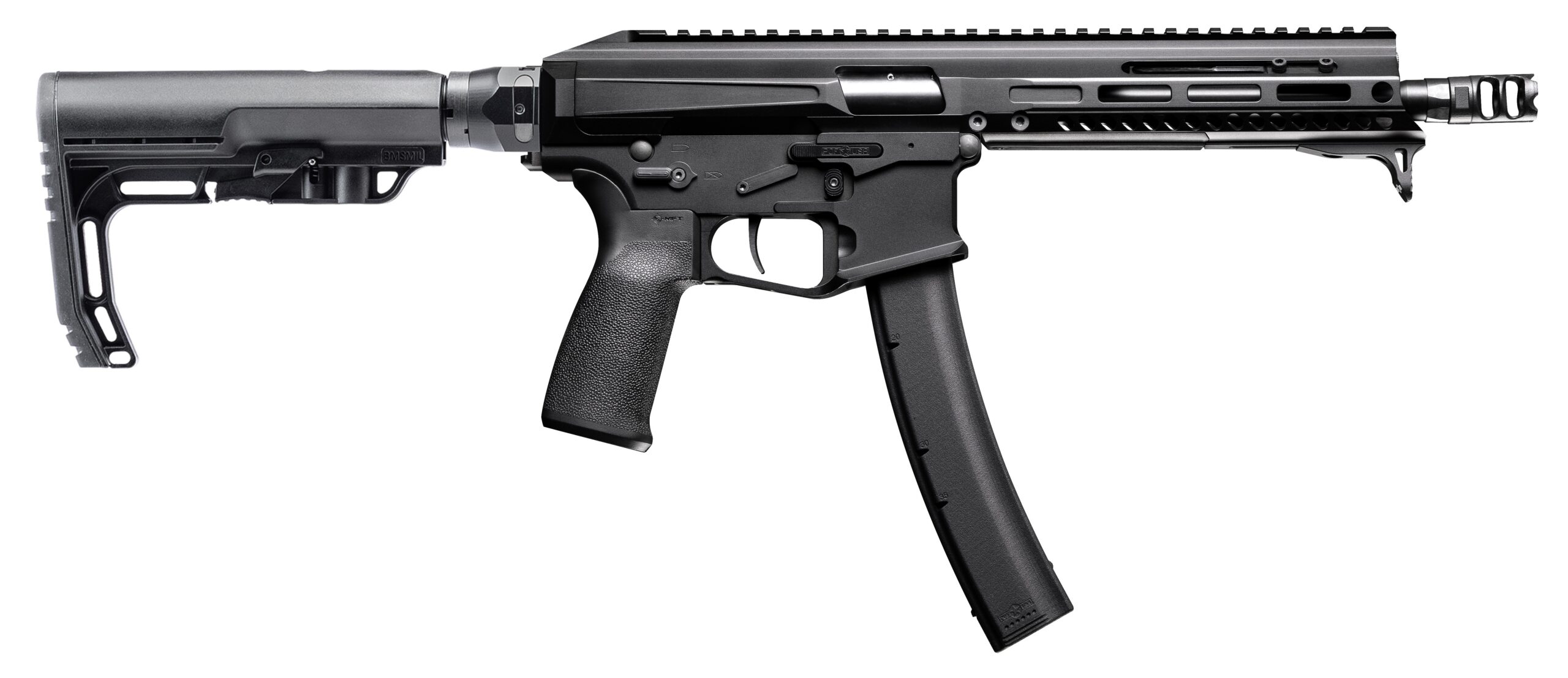 Patriot Ordnance Factory Phoenix SBR 9mm 8" Black M-LOK