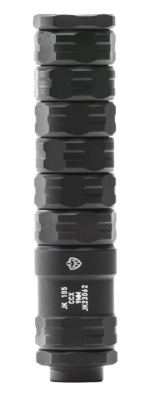 JK 105 CCX 9 Black direct-thread 9mm unit angle left
