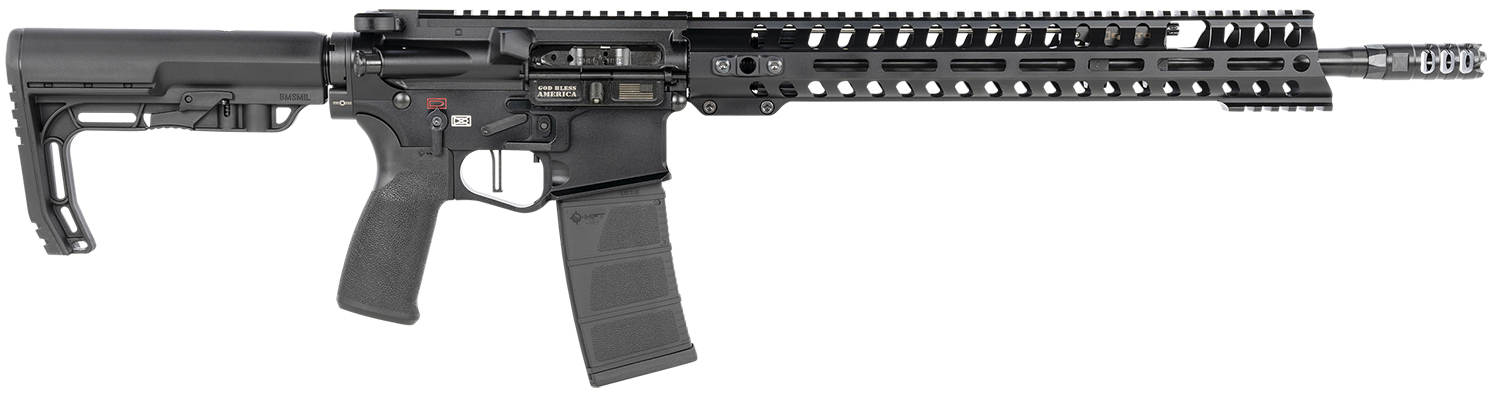Patriot Ordnance Factory 00856 Renegade + 5.56 NATO 16.50" 30+1 Black Hard Coat Anodized Black Nitride 6 Position MFT Stock Black Polymer Grip