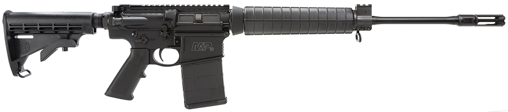 Smith & Wesson 811308 M&P10 Optic Ready 308/7.62 NATO 20+1 18" Armornite Barrel, Matte Black Receiver, Black 6 Position Stock & Polymer Grip, Ambidextrous Manual Safety