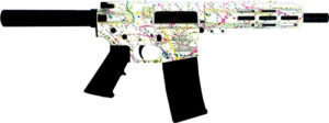 Great Lakes GLFA AR-15 .223 Wylde 7.5" Splatter White