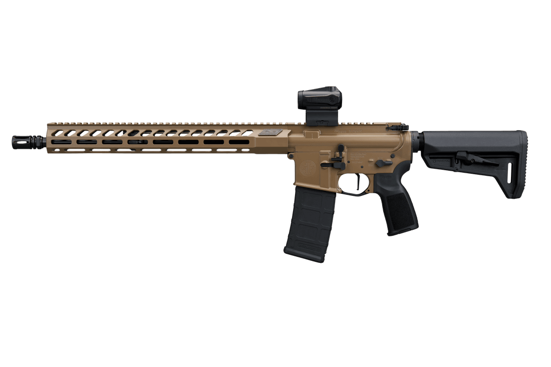 SIG SAUER M400 FORGE 5.56 RIFLE 16.5" BBL, FDE, ROMEO MSR G2, TELESTOCK 1-30RD MAG - Image 3