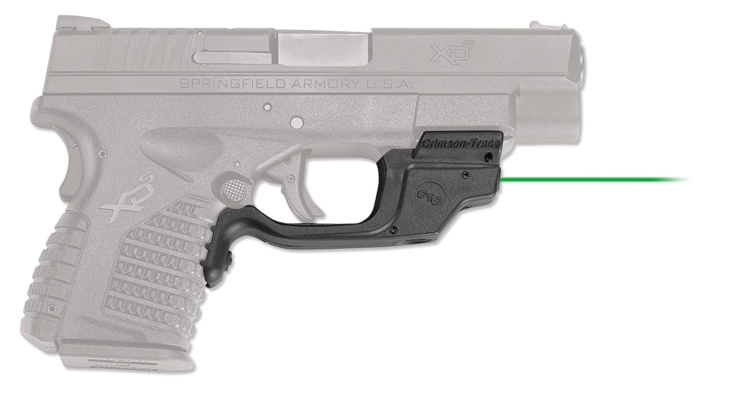Crimson Trace Laserguard for Springfield XD-S, Green Laser, Black