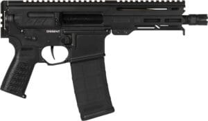 CMMG 55A938FAB Dissent  5.56x45mm NATO 30+1 6.50", Black Cerakote Rec, OEM Grip, Picatinny Buffer Adapter, Zeroed Drop-In Single Stage Trigger