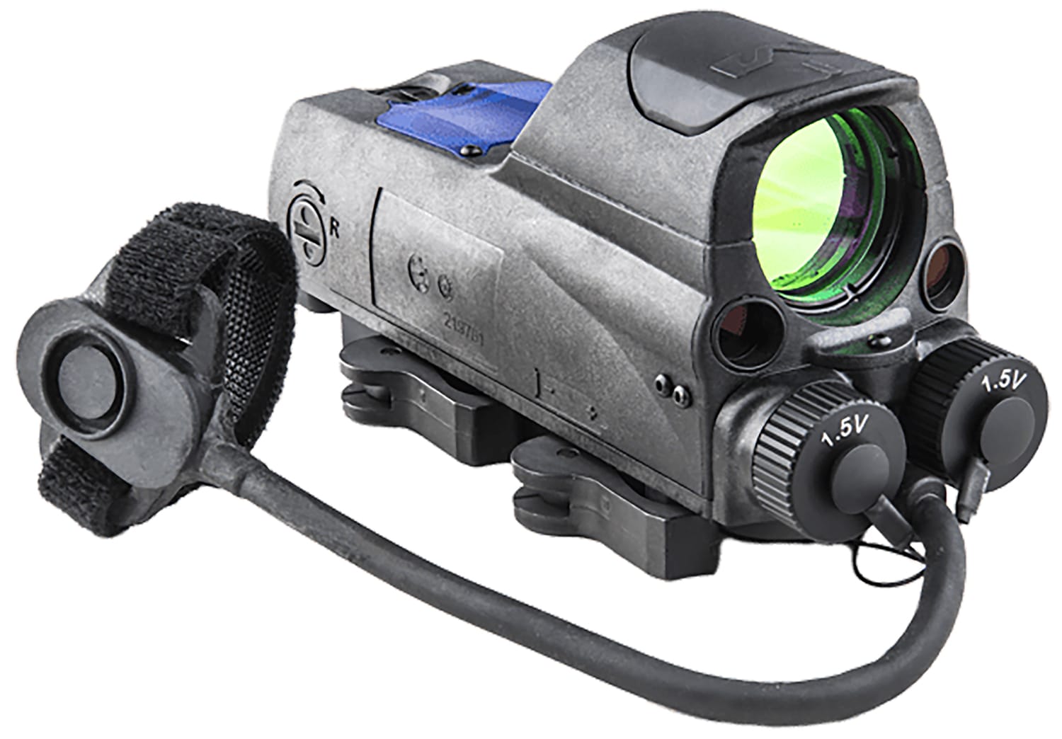 Meprolight MOR PRO Reflex Sight 2.2 MOA Red Dot / Bullseye with Red & IR Laser Black
