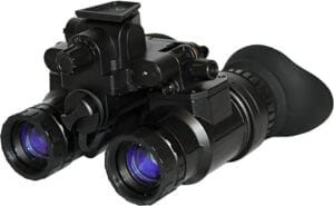 ATN NVGOPS3153HPW PS31-3 HFW Night Vision Goggles Matte Black 1x18mm Generation 3 Auto-Gated White Phosphor, 64-72 Ip/mm, A Grade Resolution