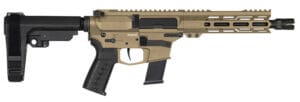 CMMG 10A570FCT Banshee MK10 10mm Auto 15+1 8" Black Nitride Threaded Barrel, M-LOK Handguards, Coyote Tan Cerakote Aluminum Picatinny Rail Receiver, Black CMMG Zeroed Grips, Glock Compatible