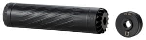 Anechoic X35B Anechox 35  35Cal/338Lapua/338/35Magnums Black Stainless Steel/Titanium 1 3/8"x24 w/ 1/2"x28 DTA