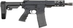 Rock River Arms BLK2132 LAR-15M  300 AAC Blackout 30+1 8" Black M-LOK Handguard, Black Aluminum Picatinny Rail Receiver, Black Polymer SB Tactical SBA3 Arm Brace, Black Hogue Rubber Grip