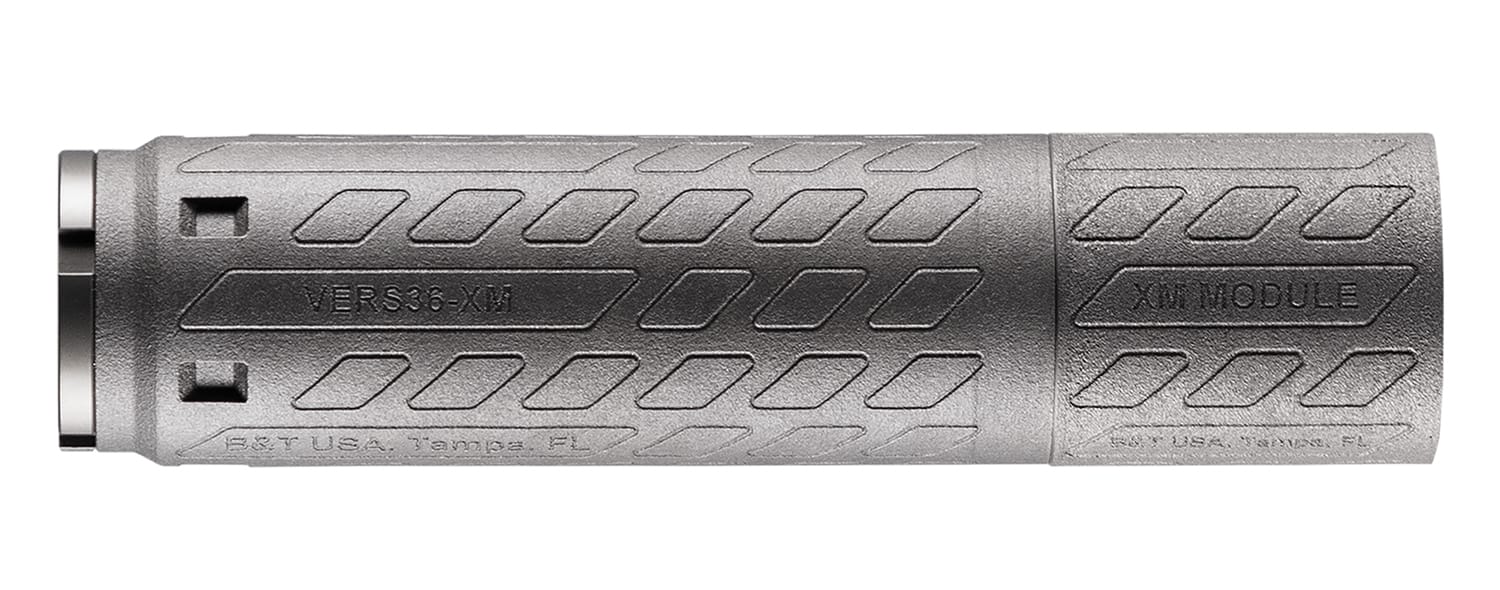 B&T VERS36 Ti .36 Caliber Titanium Suppressor Gray