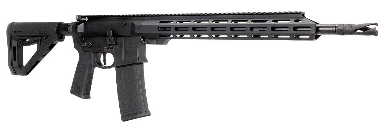 US Palm RI00010001AAN Cat4 Storm 5.56 NATO 30+1 16" Black Threaded Barrel, Matte Black Receiver w/Picatinny Rail, M-LOK Handguard, Adjustable Black Polymer Stock, Reduced Angle Grip, Ambidextrous