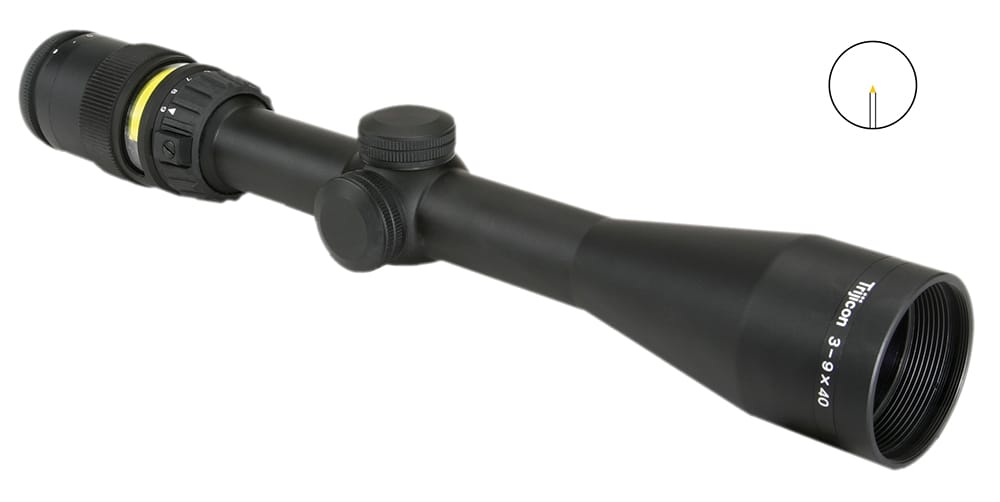 Trijicon AccuPoint 3-9x40 1" Amber Triangle Rifle Scope