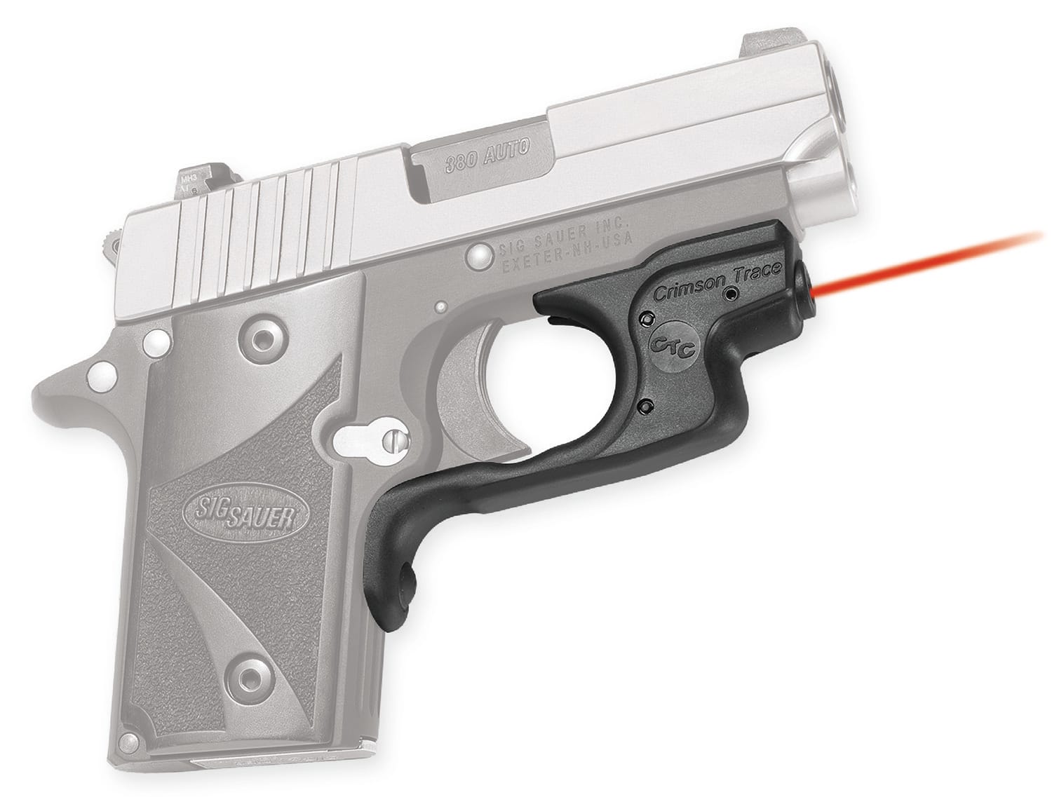 Crimson Trace Laserguard SIG Sauer P238/P938 Red Laser, Black
