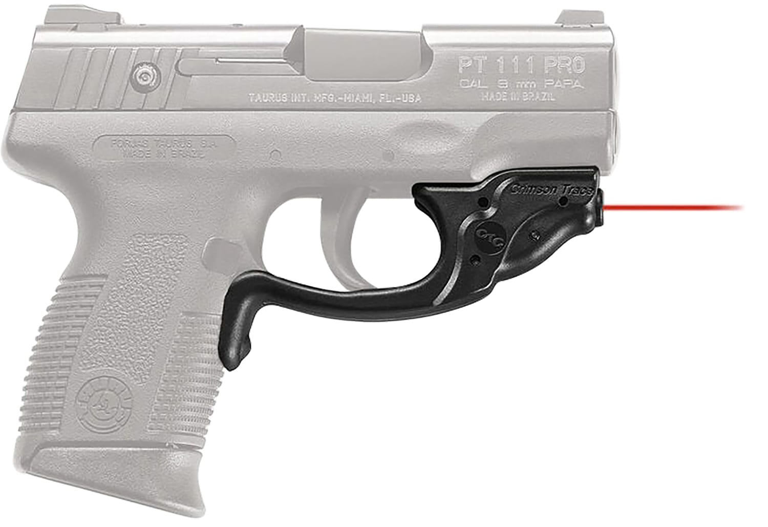 Crimson Trace Laserguard Green Laser for Taurus Millennium Pro, Black