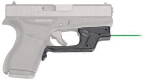 Crimson Trace Long Gun-443 Laserguard for Glock 42/43, Green Laser, Black