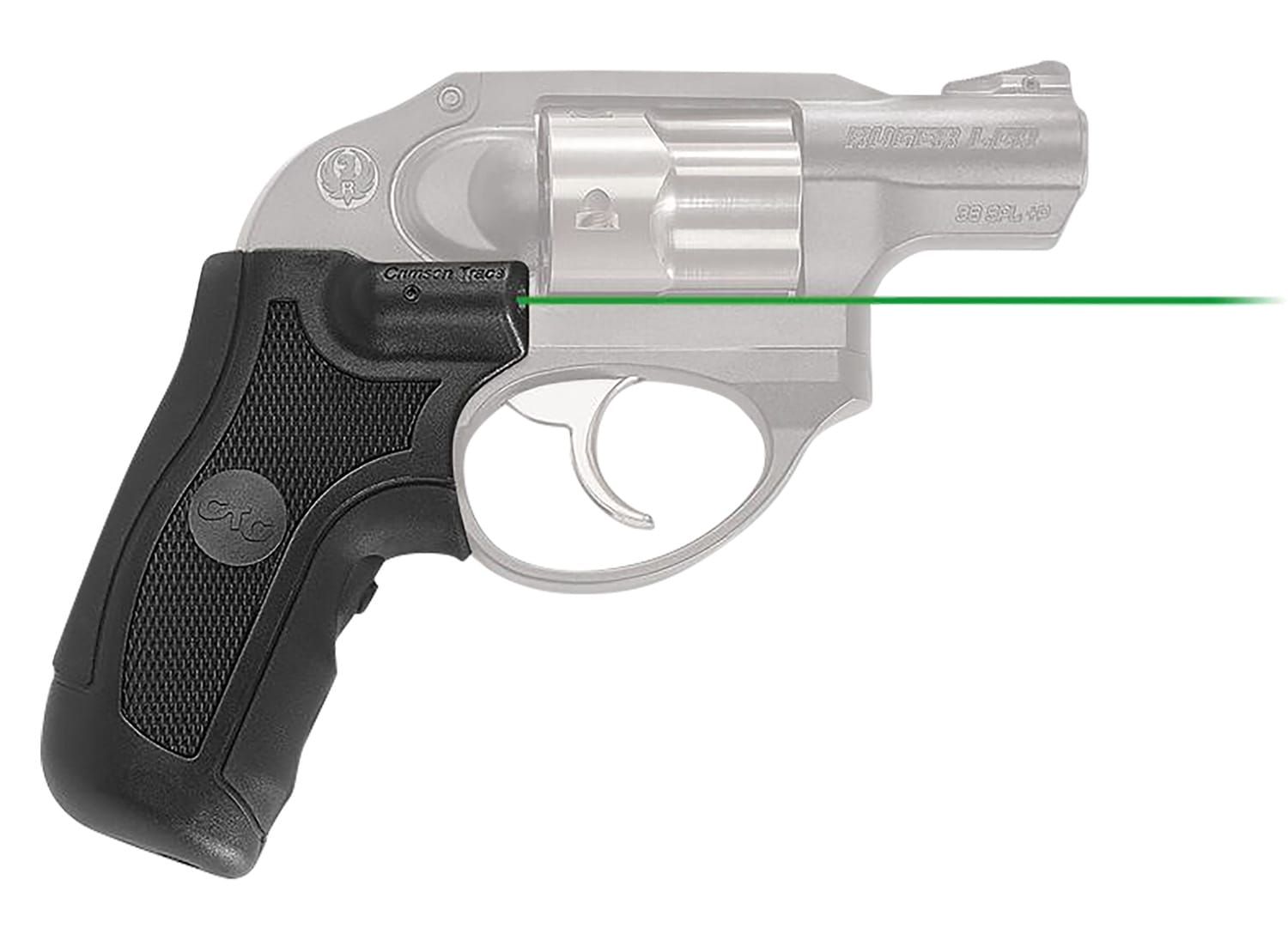 Crimson Trace Lasergrips for Ruger Lcr/lcrx, Green Laser, Black