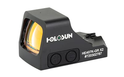 Holosun HE407K-GR X2 Open Reflex 6 MOA Green Dot Pistol Sight Black
