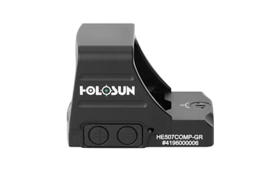 Holosun 507 Comp-GR Competition Multi-Reticle Green Dot Sight Black - Image 2