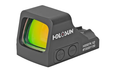 Holosun HS507K X2 Open Reflex Multi-Reticle Red Dot Pistol Sight Black