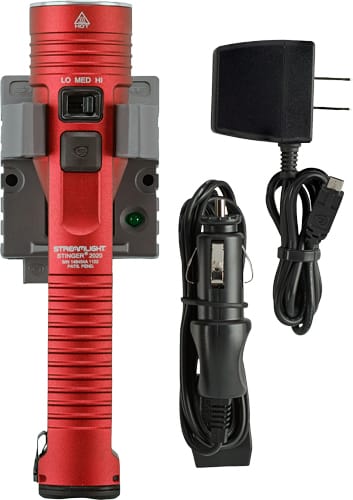 Streamlight Stinger 2020 LED with 120v Ac/12V Dc Charger Red