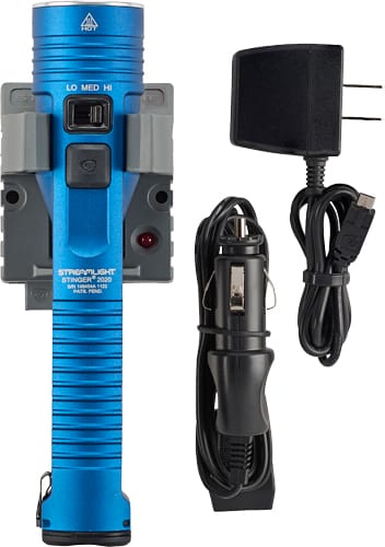 Streamlight Stinger 2020 LED with 120v Ac/12V Dc Charger Blue