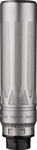 DEAD AIR SILENCERS NOMAD TI XC - 7.62MM XENO ADAPTER SILVER