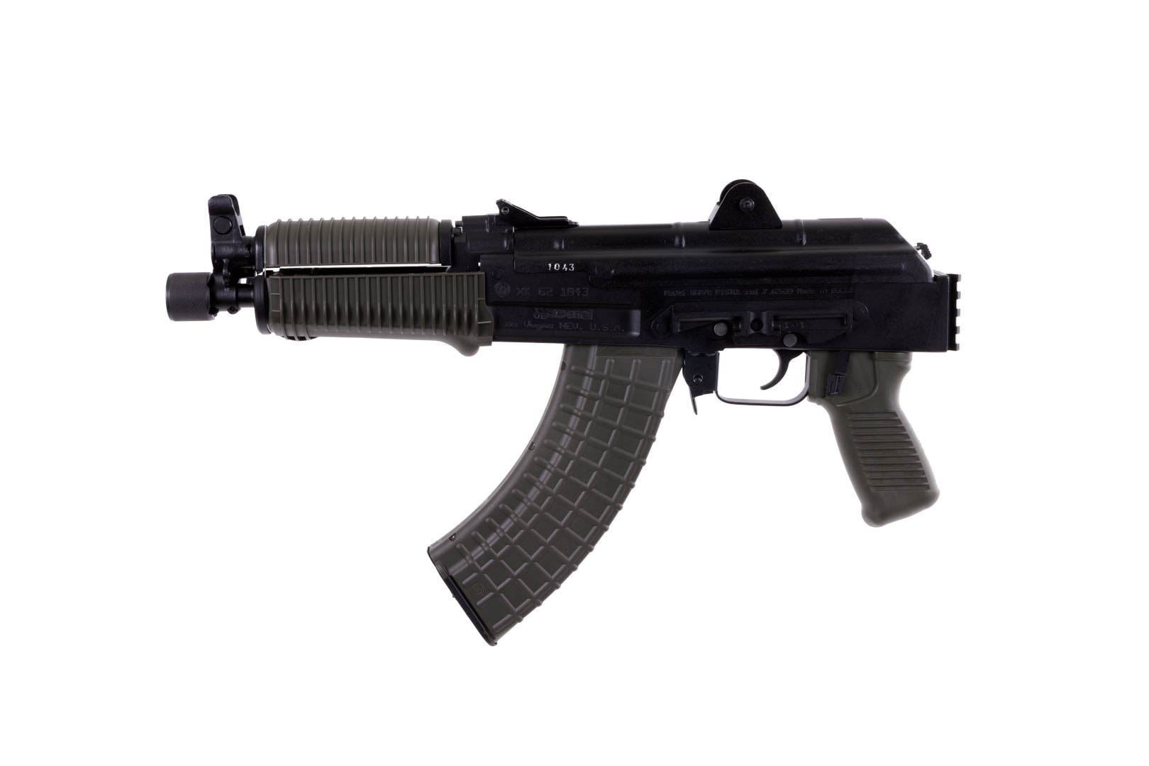 Arsenal SAM7K AK Pistol 7.62x39mm US Made OD Green Furniture 30rd Mag - Image 2