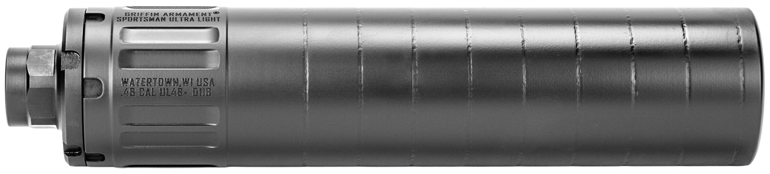 Griffin Armament Sportsman Ultra Light HD .46 Caliber HUB Suppressor Black