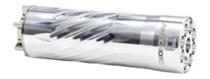 Anechoic PSQ-RA Pipsqueak 22 22LR/22WMR/17HMR 1.10" Raw Aluminum/Titanium 1/2"x28